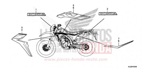 MARQUE/RAYURE (CRF250L/LA) CRF250LAH de 2017